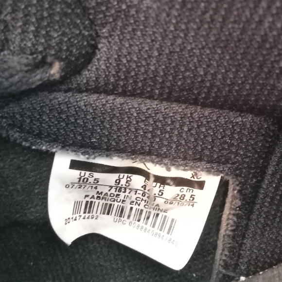 Authentic Nike Air Jordan Retro 1 High OG Black White Blue Size 101/2 - Picture 10 of 16